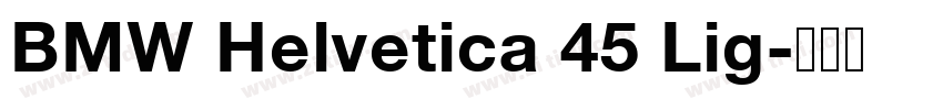 BMW Helvetica 45 Lig字体转换